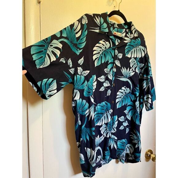 🔴 Hilo Hotties Hawaiian Original button down shirt size L - Picture 3 of 11
